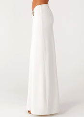 Shoreline Glow Maxi Skirt - Off White