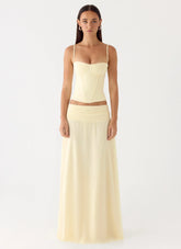 Natalya Maxi Skirt - Yellow