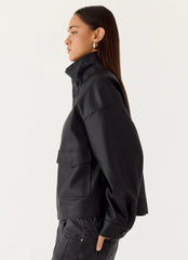 James Pu Bomber Jacker - Black