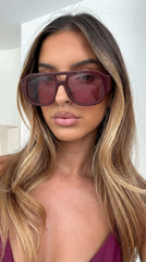 Oversized Tinted Lens Sunglasses