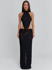 Albinae Black Maxi Dress