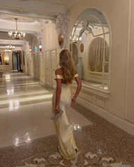 Alicia Off-Shoulder Satin Maxi Dress