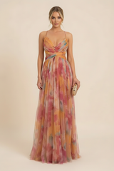 Angela Romantic Sleeveless Maxi Dress