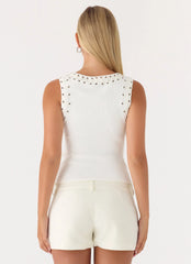 Play For It Top - Ivory