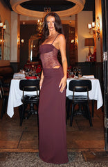 Burgundy Elegance Maxi Dress