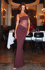 Burgundy Elegance Maxi Dress