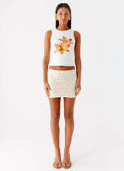 Kalita Mini Skirt - Ivory