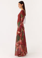 Charmayne Chiffon Maxi Dress Cuba