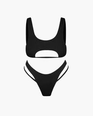 Cutout High-Waisted Bikini Set