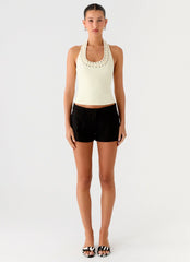 Scarla Halter Top - Yellow