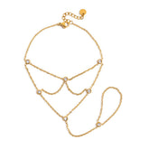 Elara Crystal Ring Bracelet 18K Gold