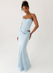 Emory Corset Maxi Dress Blue