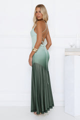 Fiora Ombre Maxi Dress Green