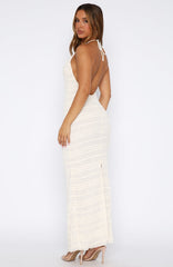 Goodbye Halter Maxi Dress