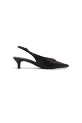 Indiana Slingback Heels Black