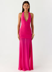 Island Muse Maxi Dress Fuchsia