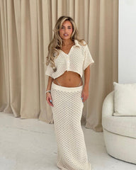Isolde Crochet Two-Piece Cover-Up