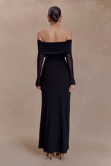 Josie Off Shoulder Mesh Maxi Dress
