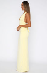 Lemon Mirage Maxi Dress