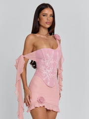 Loreto Pink Mini Dress