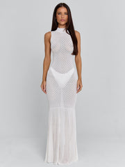 Loriel White Maxi Dress