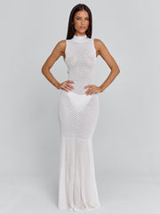 Loriel White Maxi Dress