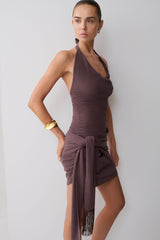 Lucien Cowl Mini Dress