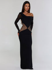 Lumina Black Maxi Dress