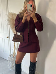 Melisa Ribbed Long Sleeve Set