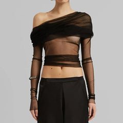 Mesh Overshirt Black