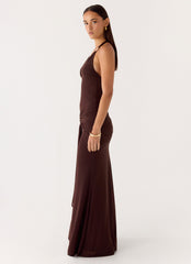 Miyah Hardware Maxi Dress Chocolate