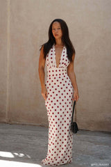 Nadine Polka Maxi Dress