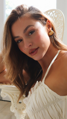 Noelle Gold Shell Earrings
