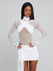Olyra White Mini Dress