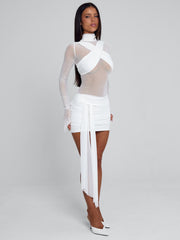 Olyra White Mini Dress