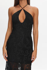 One Night Embellished Maxi Dress Black