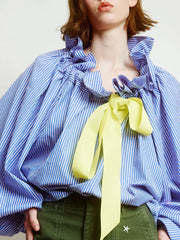 Puffed Cotton Blouse