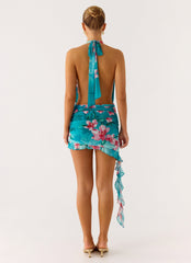 Samar Mini Dress Blue Green