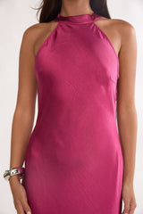 Saphirra Cowl Back Maxi Dress Berry