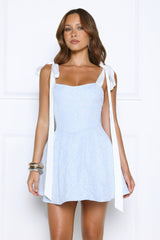 Seraphine Lace Mini Dress Blue