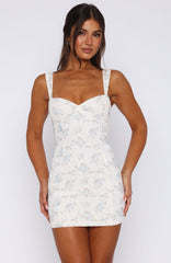 Sky Ditsy Mini Dress