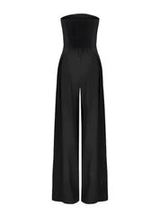 Strapless Wide-Leg Jumpsuit
