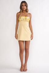 Sunbeam Bust Mini Dress Butter