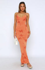 Sunset Glow Knit Maxi Dress