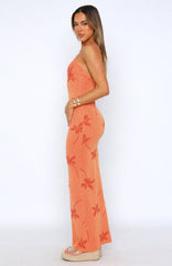 Sunset Glow Knit Maxi Dress