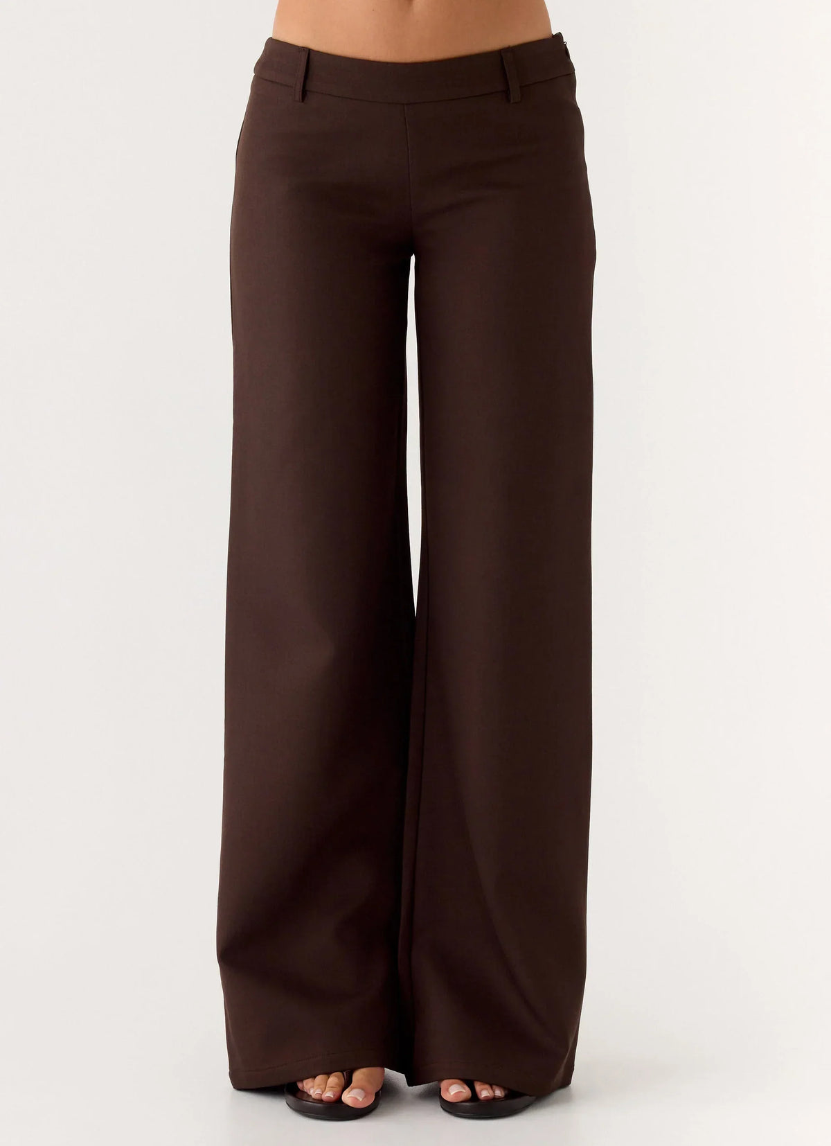 Hot As Ice Low Rise Pants - Chocolate