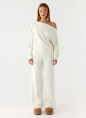 Sherlee Knit Sweater - White