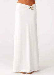 Shoreline Glow Maxi Skirt - Off White