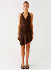 Colt Mini Dress - Chocolate