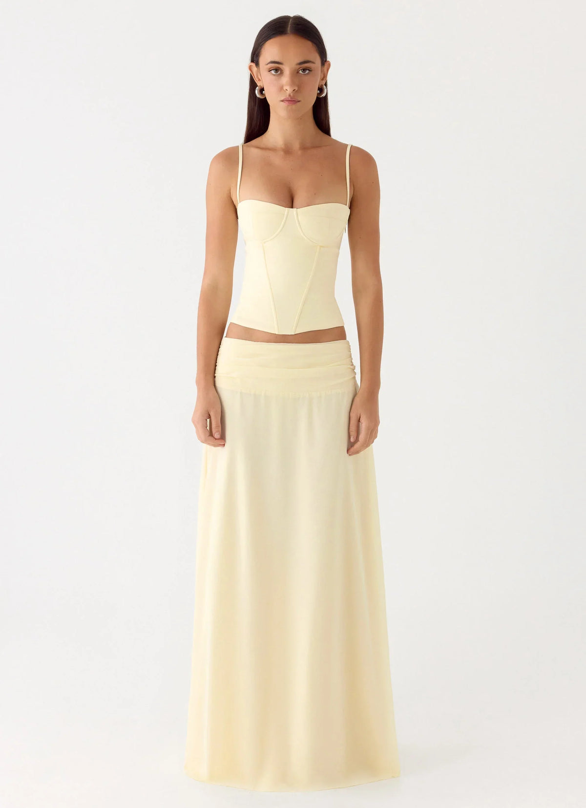 Natalya Maxi Skirt - Yellow